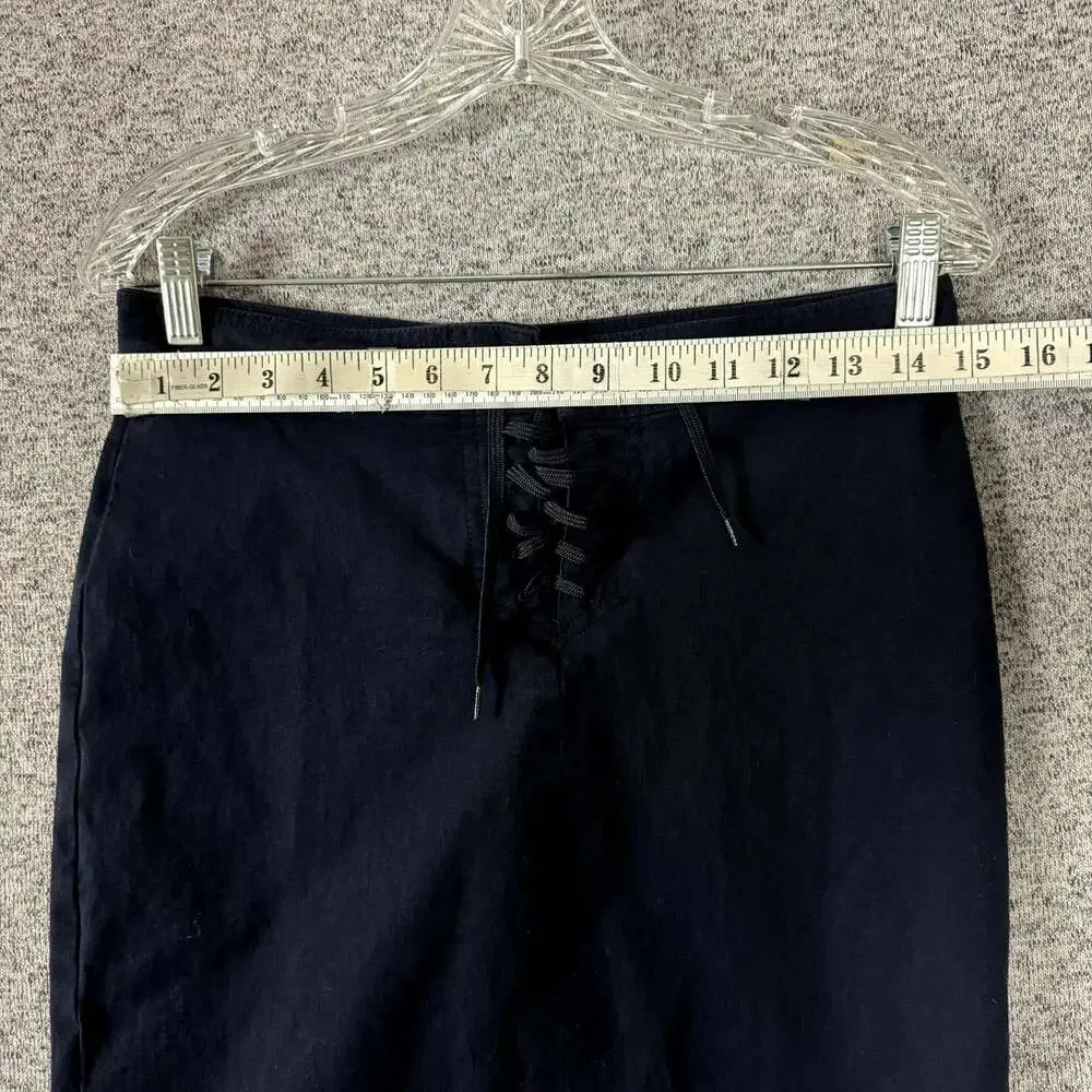 Ralph Lauren Black Label Women's Size 4 Dark Blue Cotton Pencil Skirt